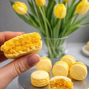 Mango Macarons